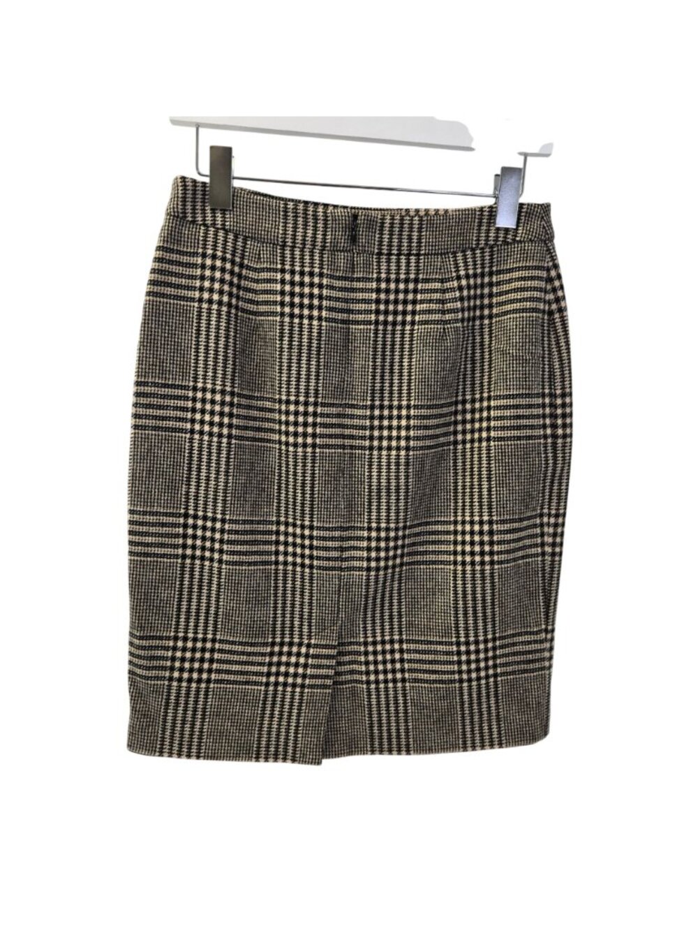 Brooks Brothers 100% Merino Lambswool Glen Plaid Pencil Skirt Size 4P - Picture 2 of 7